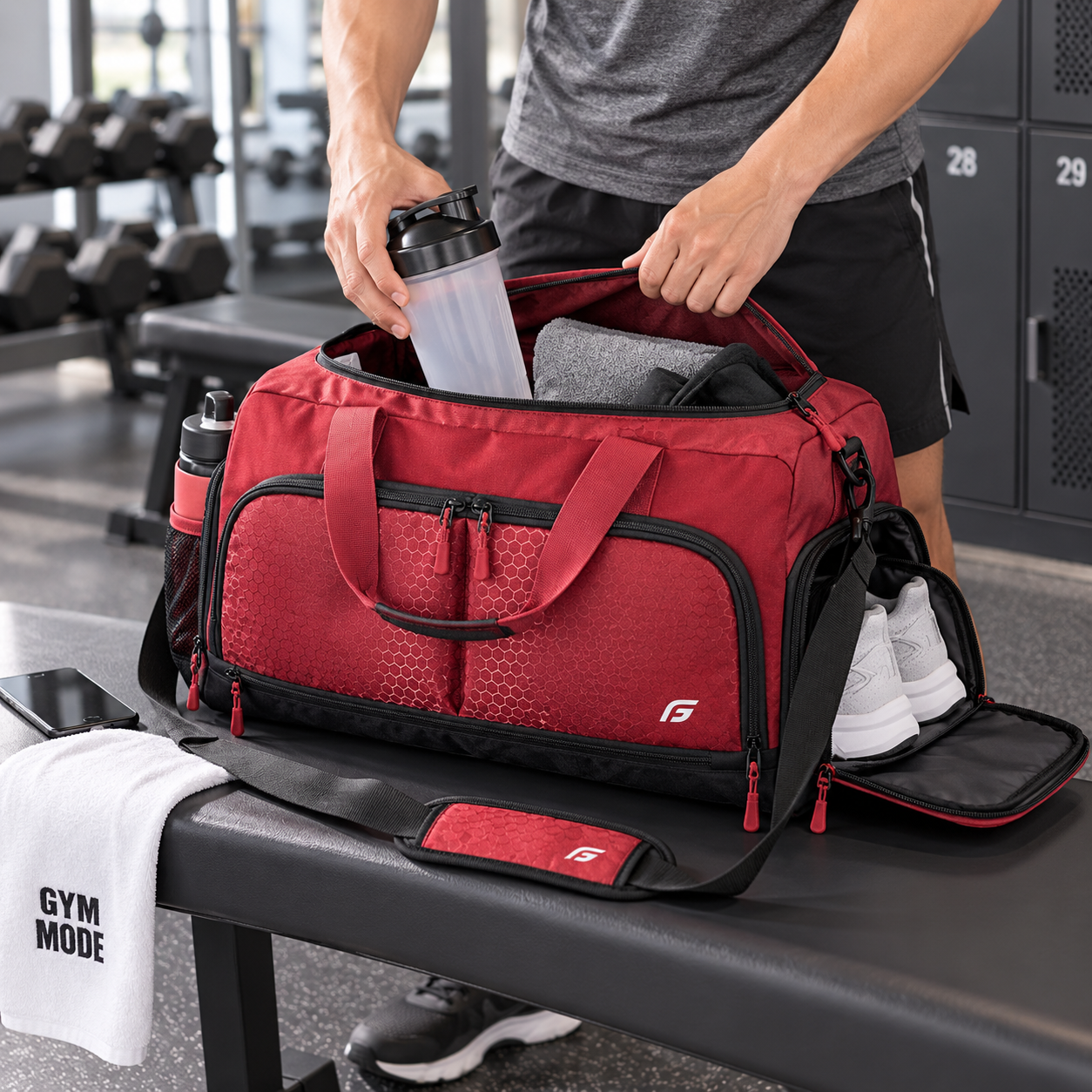 10 Compartment Water Resistant Sports Backpack