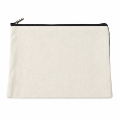 12 Oz Canvas Zipper Cosmetic Organizer Pouch