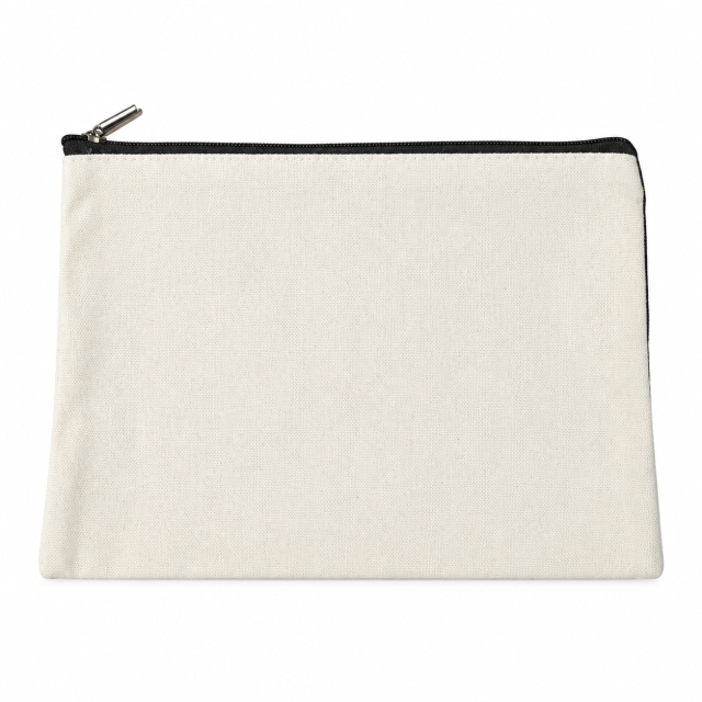 12 Oz Canvas Zipper Cosmetic Organizer Pouch