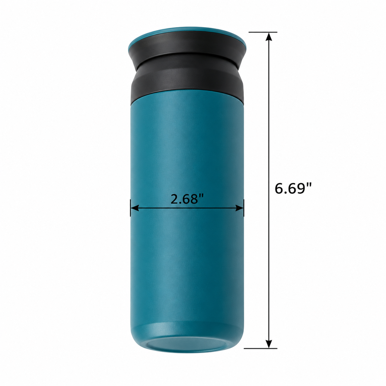 12 Oz Two Tone Stainless Steel Travel Tumbler