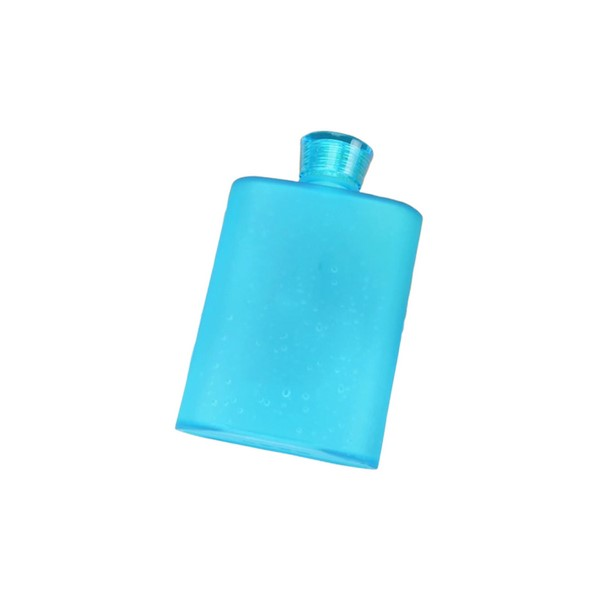 13.5 Oz Slim Flat Travel Water Bottle With Carry Strap