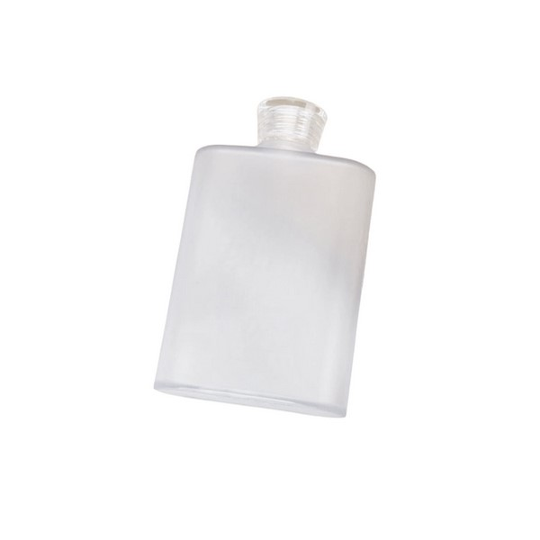 13.5 Oz Slim Flat Travel Water Bottle With Carry Strap
