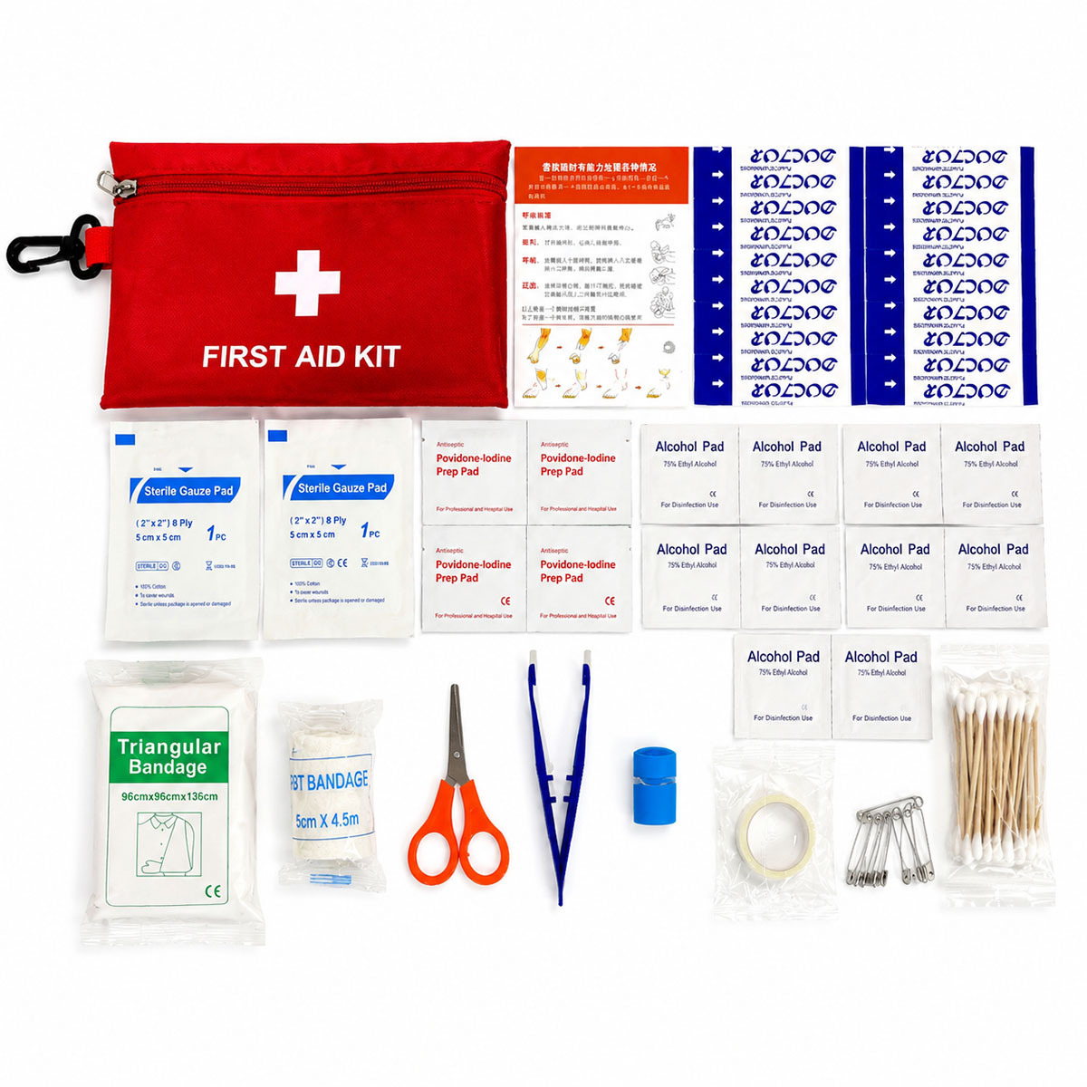 14-Piece Portable First Aid Kit