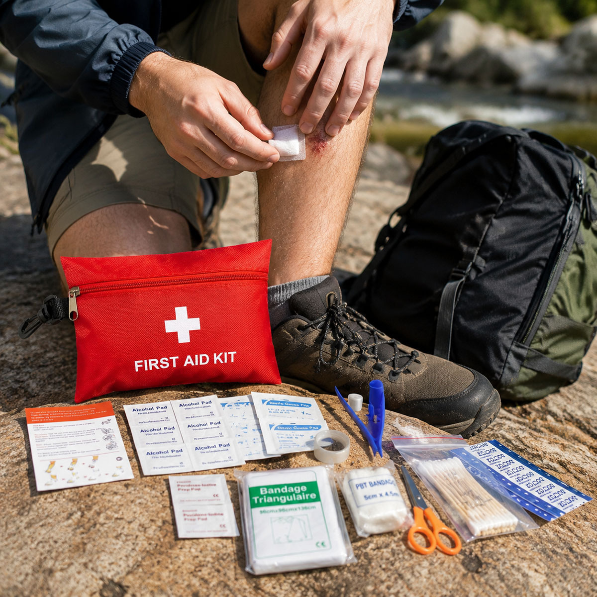 14-Piece Portable First Aid Kit