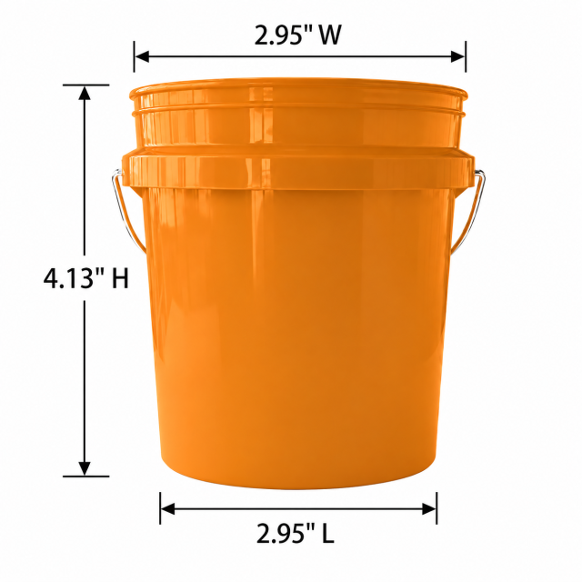15 Oz Mini Plastic Party Bucket with Metal Handle