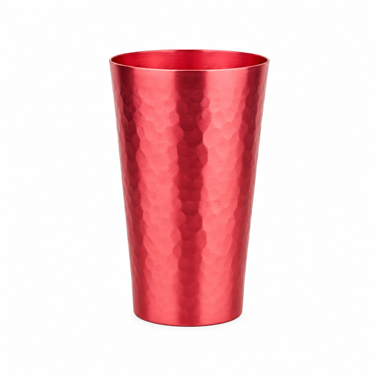 15 Oz Reusable Aluminum Hammered Cup