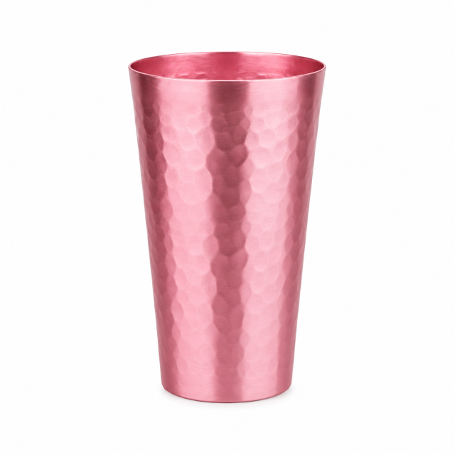 15 Oz Reusable Aluminum Hammered Cup