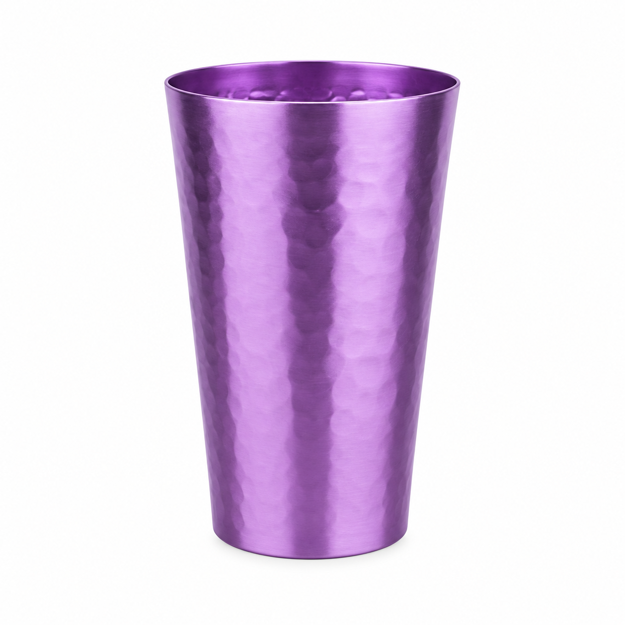 15 Oz Reusable Aluminum Hammered Cup