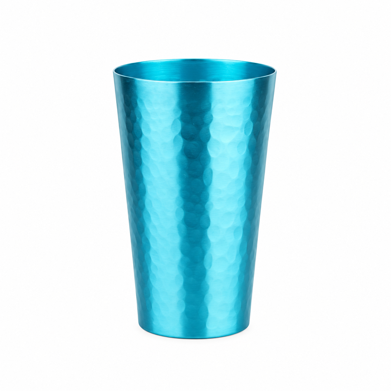 15 Oz Reusable Aluminum Hammered Cup