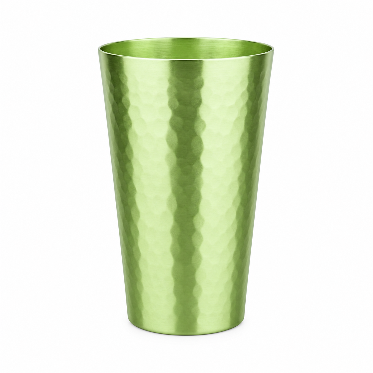 15 Oz Reusable Aluminum Hammered Cup