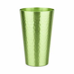 15 Oz Reusable Aluminum Hammered Cup