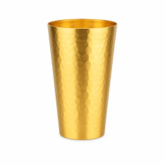 15 Oz Reusable Aluminum Hammered Cup