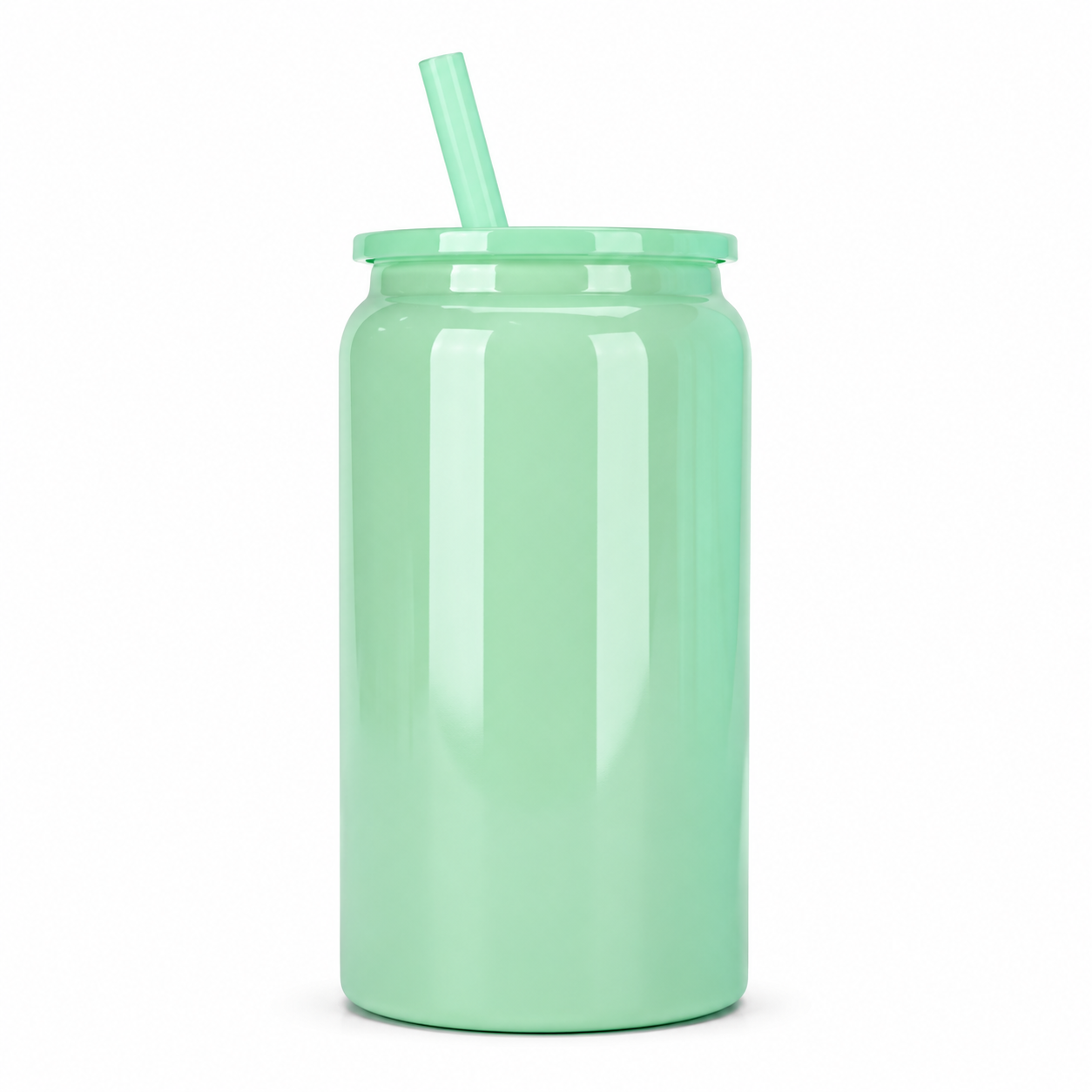 16 Oz Double-Wall Stainless Steel Straw Tumbler