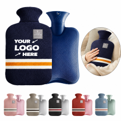 1L PVC Hot Water Bottle With Knitted Cover