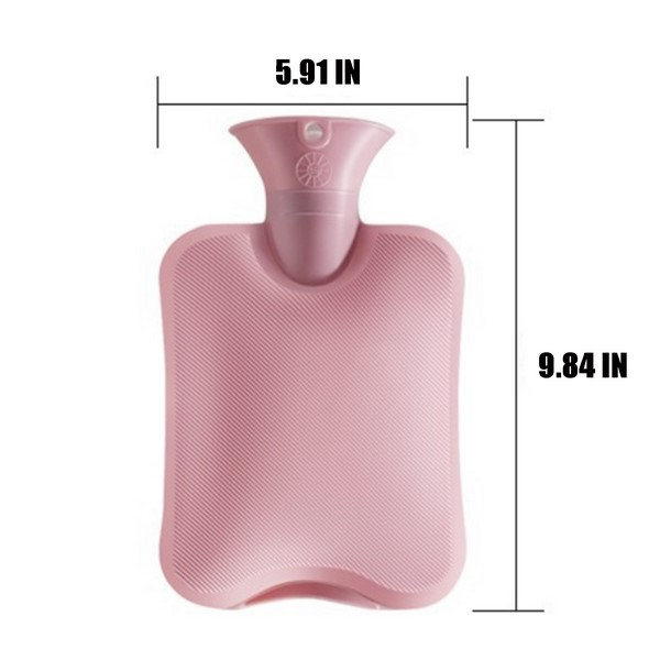 1L PVC Hot Water Bottle With Knitted Cover