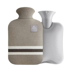 1L PVC Hot Water Bottle With Knitted Cover