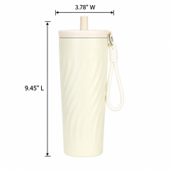 27 Oz Stainless Steel Straw Tumbler