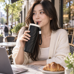 27 Oz Stainless Steel Straw Tumbler