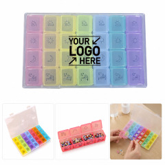 28-Compartment Weekly Pill Organizer