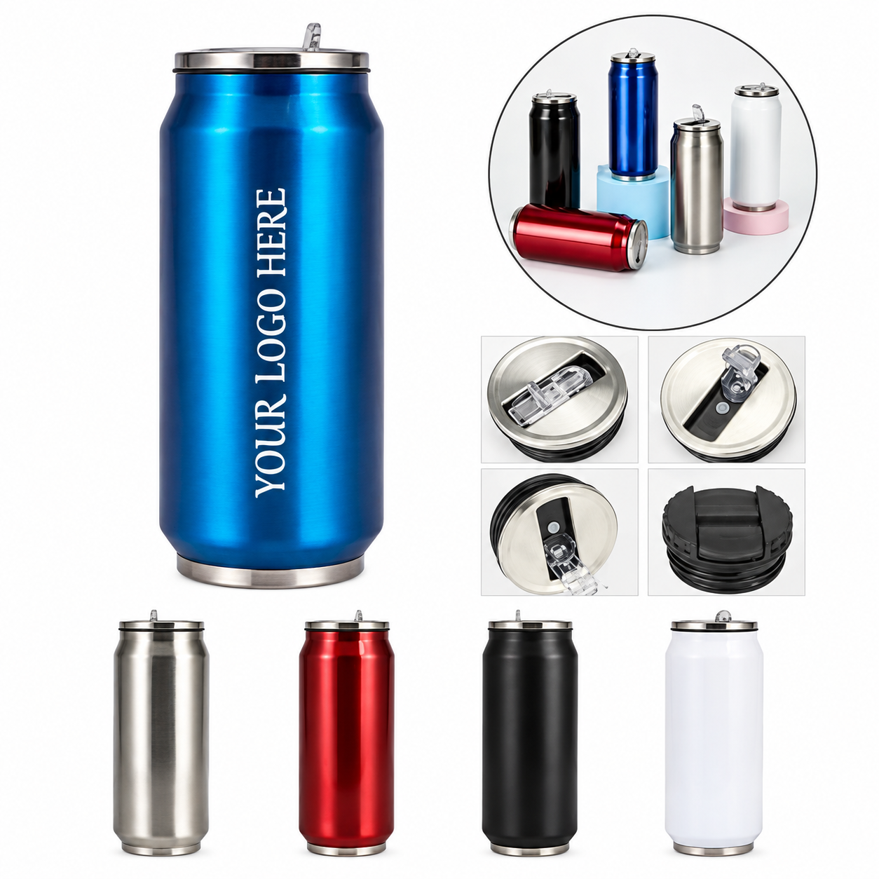 304 Stainless Steel Can Shaped Insulated Tumbler