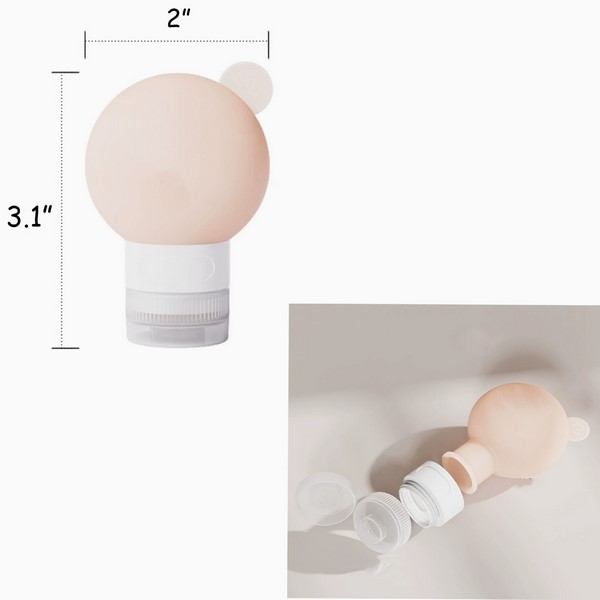 3 Oz Soft Silicone Travel Dispenser Bottle