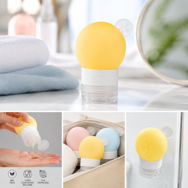 3 Oz Soft Silicone Travel Dispenser Bottle