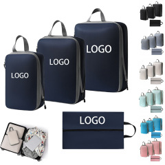 4-Piece Travel Compression Bag Set