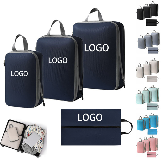 4-Piece Travel Compression Bag Set