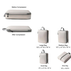 4-Piece Travel Compression Bag Set