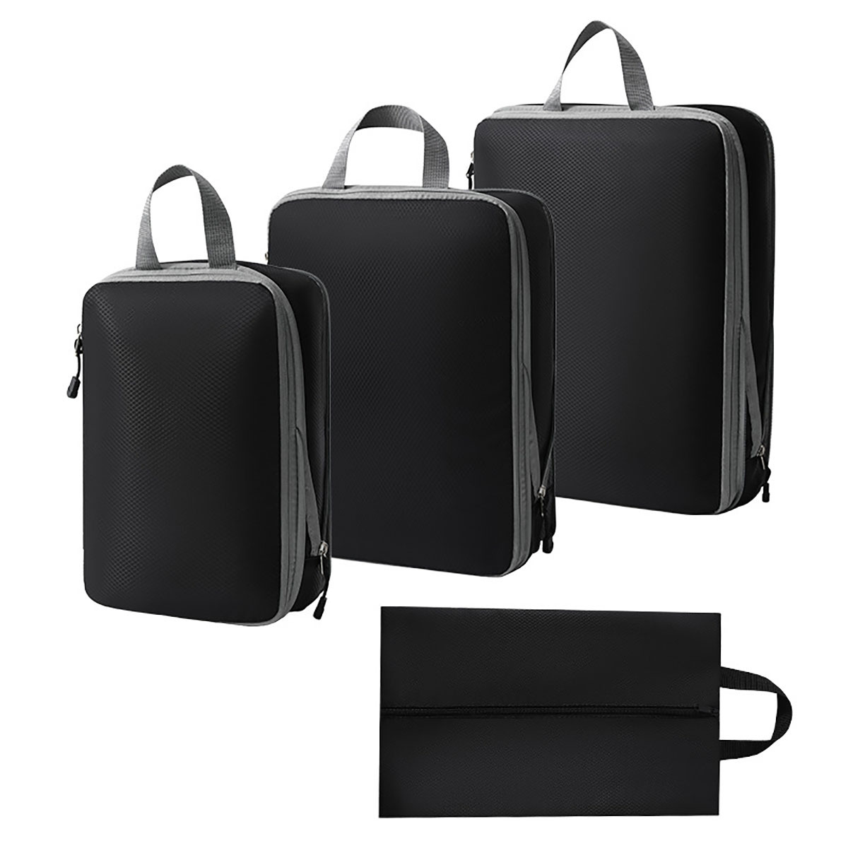 4-Piece Travel Compression Bag Set