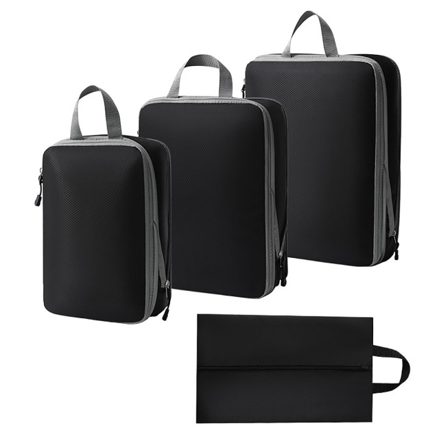 4-Piece Travel Compression Bag Set