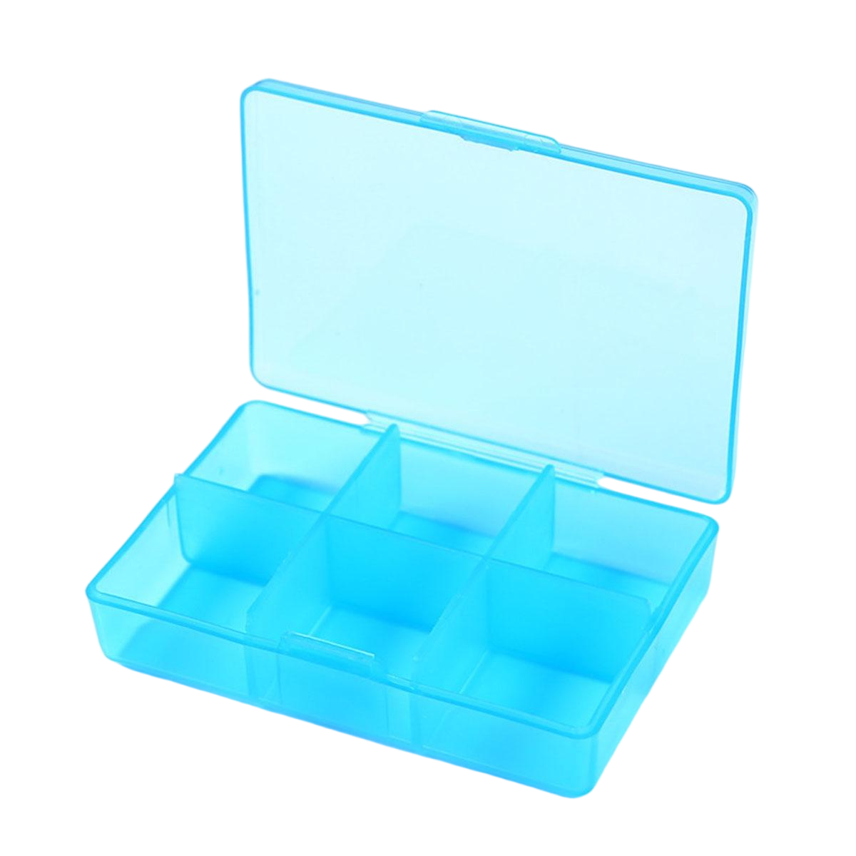 6-Compartment Clear Pill Organizer
