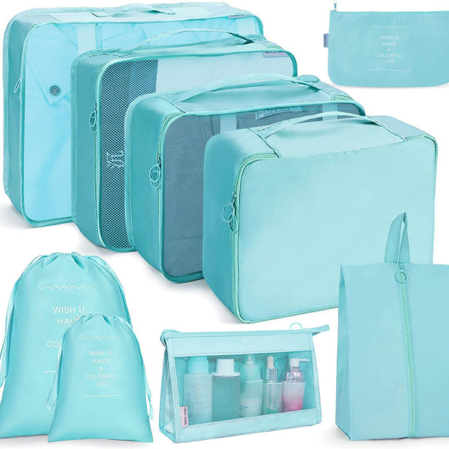 9-Piece Travel Packing Organizer Set