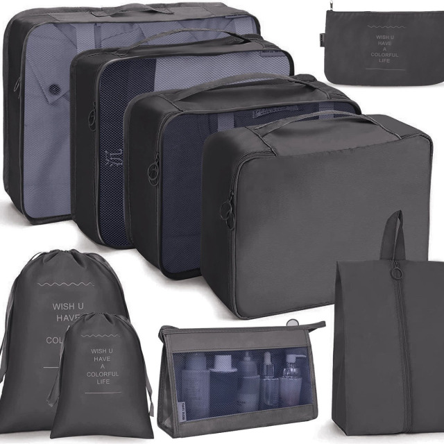 9-Piece Travel Packing Organizer Set