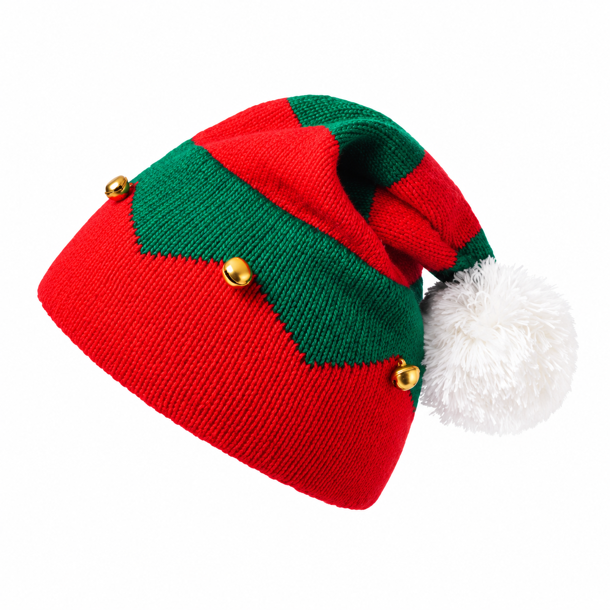 Acrylic Knit Christmas Bell Hat
