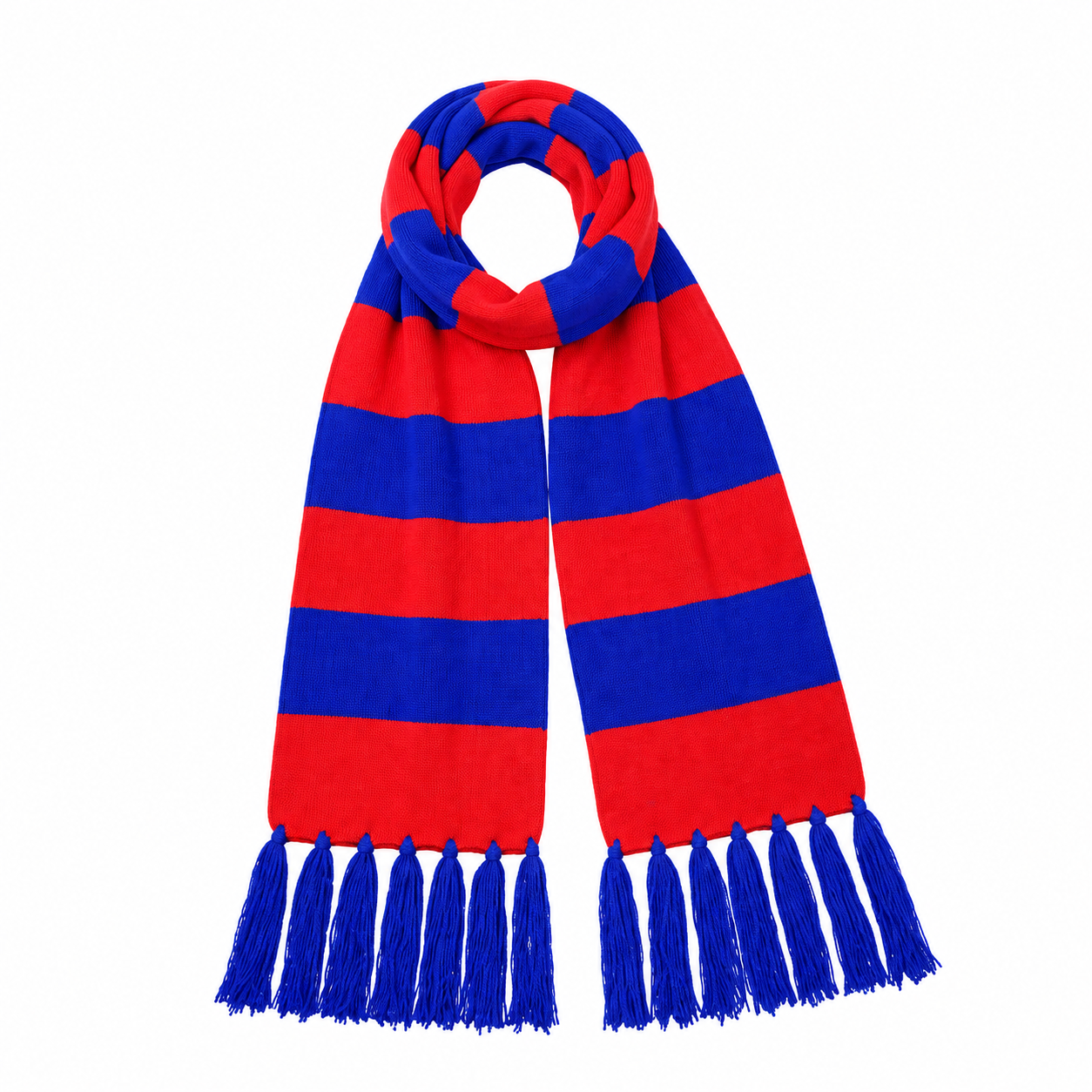 Acrylic Spandex Knit Christmas Tassel Scarf