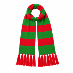 Acrylic Spandex Knit Christmas Tassel Scarf