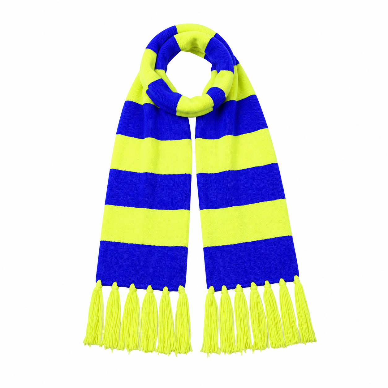 Acrylic Spandex Knit Christmas Tassel Scarf