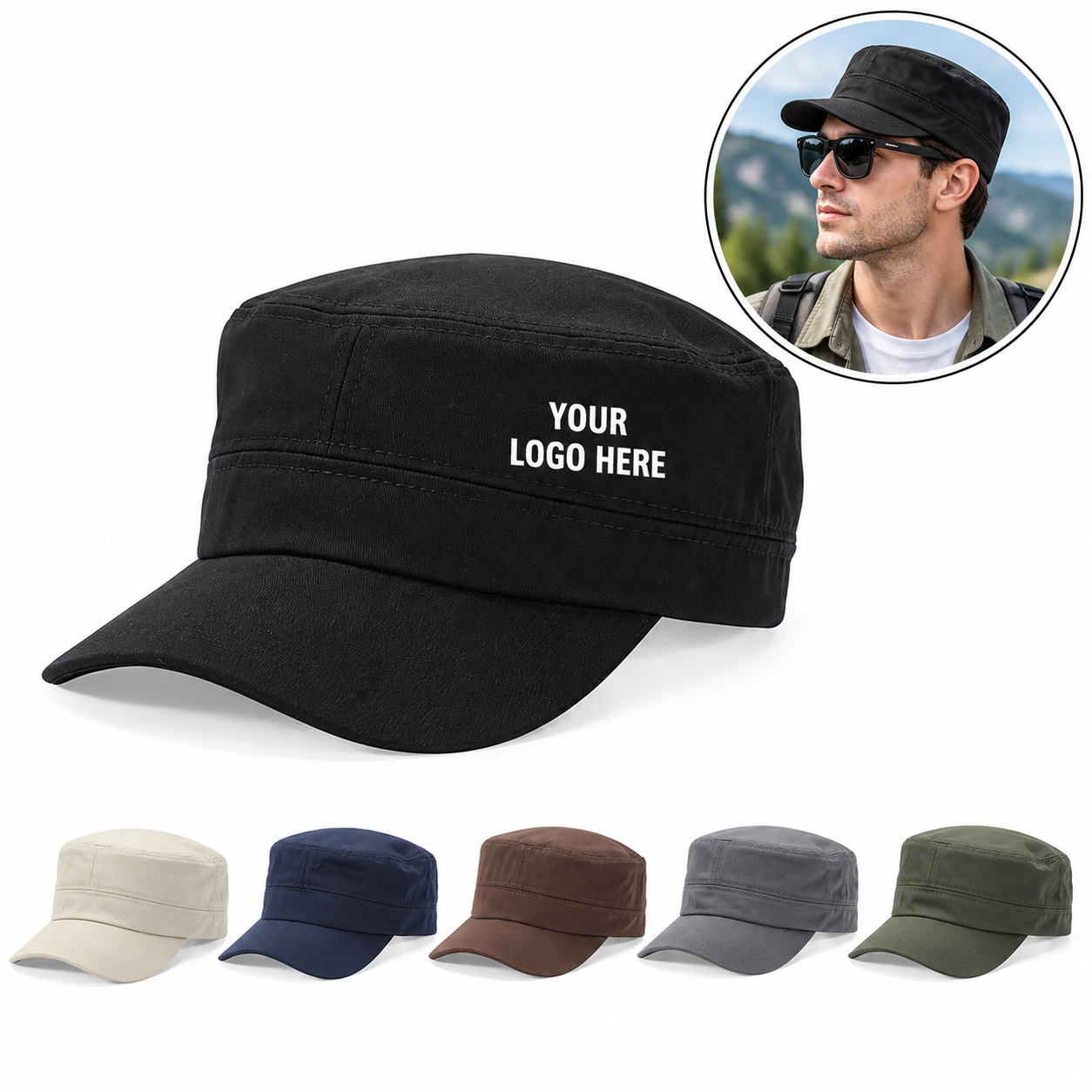 Adjustable Unisex Cadet Cap