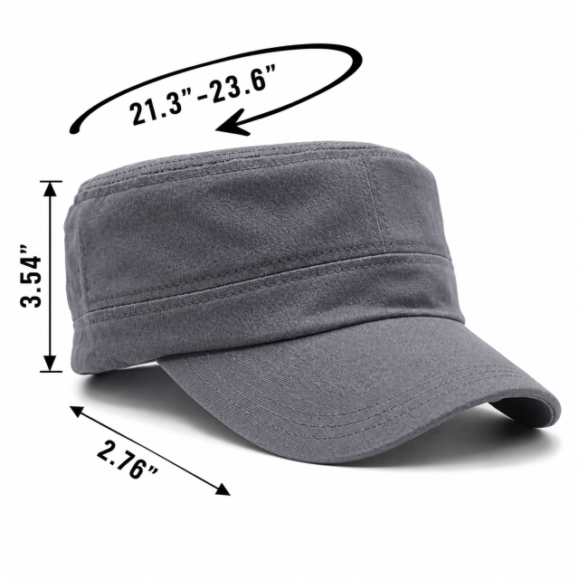Adjustable Unisex Cadet Cap