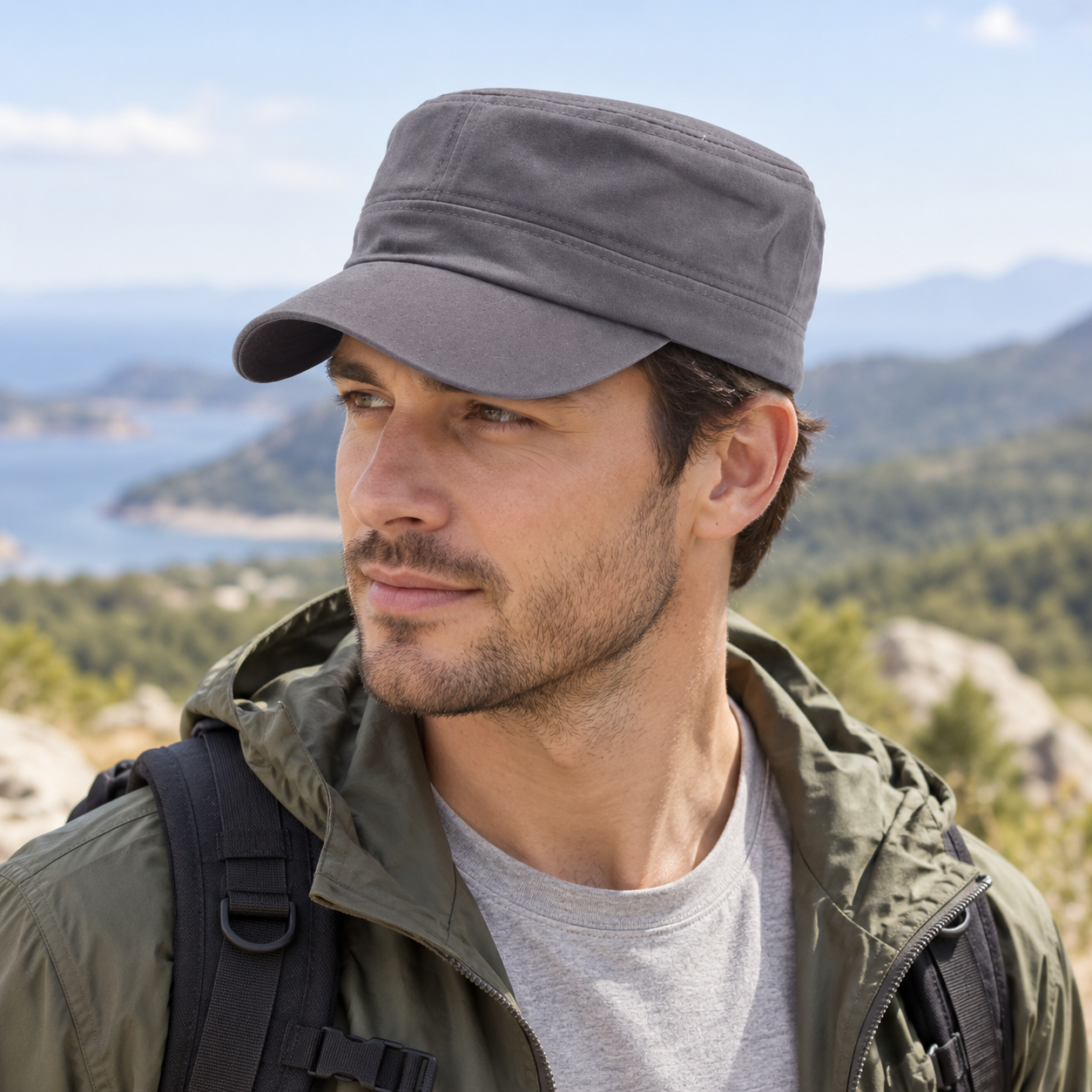 Adjustable Unisex Cadet Cap
