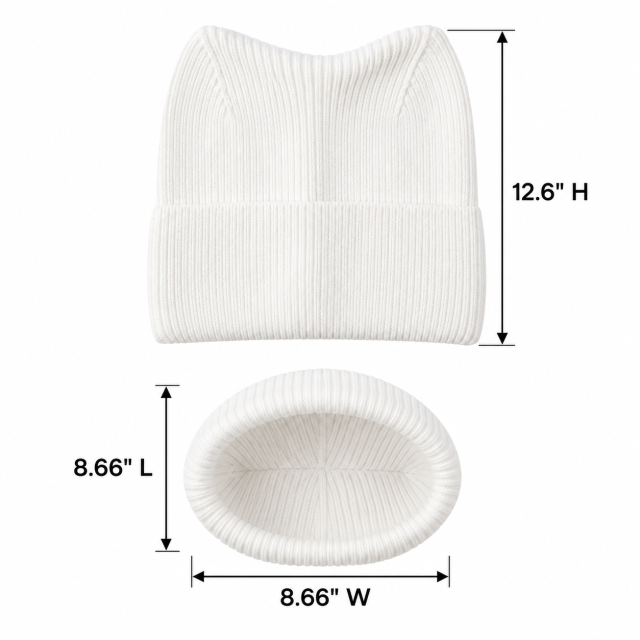 Cat Ear Knit Winter Beanie