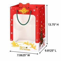 Christmas Cardstock Gift Tote Bag