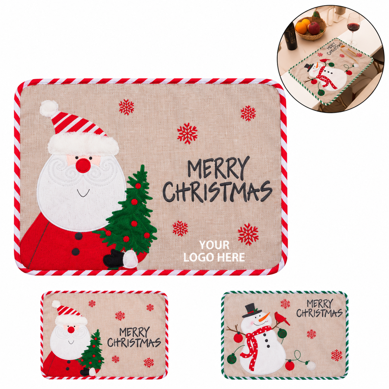 Christmas Fabric Dining Table Cover