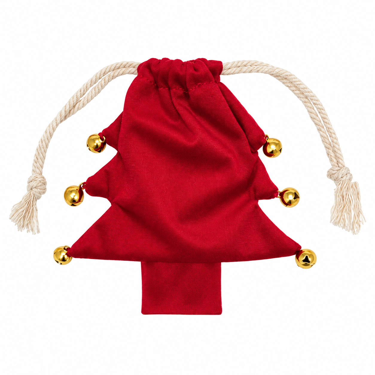 Christmas Fabric Drawstring Gift Pouch