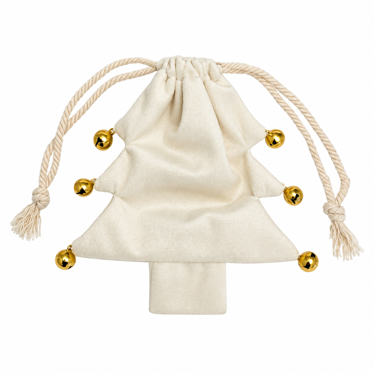 Christmas Fabric Drawstring Gift Pouch