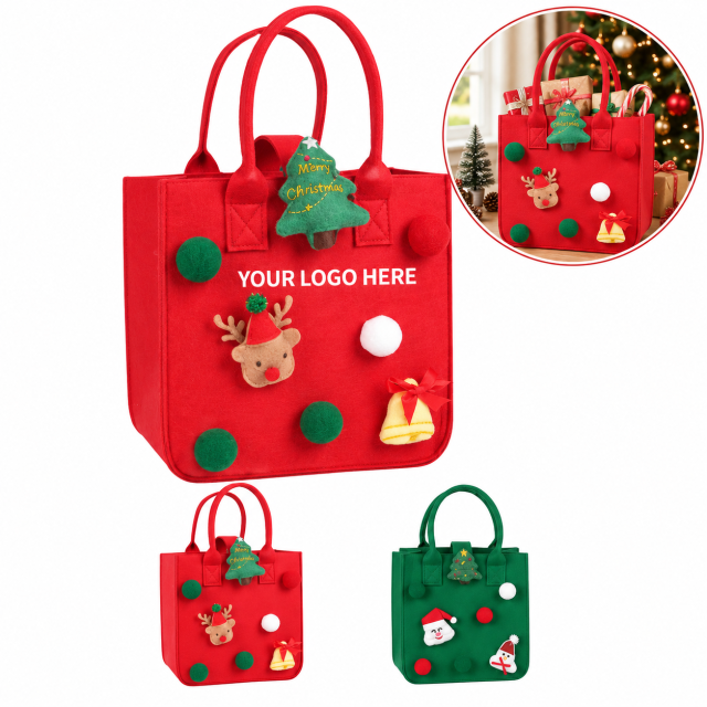 Christmas Felt Candy Gift Tote Bag