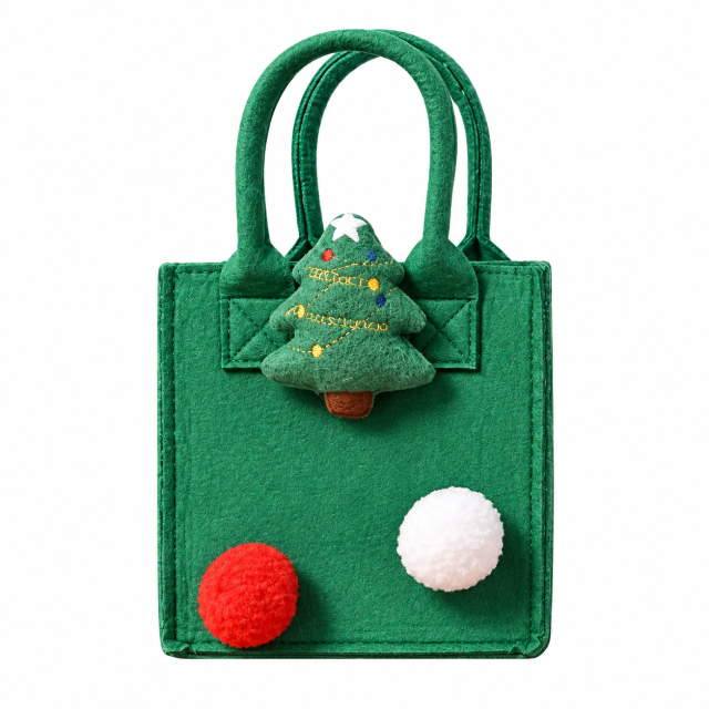 Christmas Felt Plush Gift Tote Bag