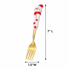 Christmas Stainless Steel Spoon And Fork Set