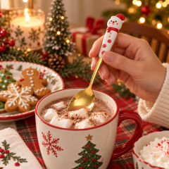 Christmas Stainless Steel Spoon And Fork Set